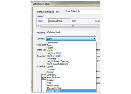door schedule set up
